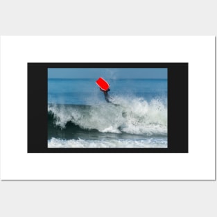 Bodyboarder in action Posters and Art